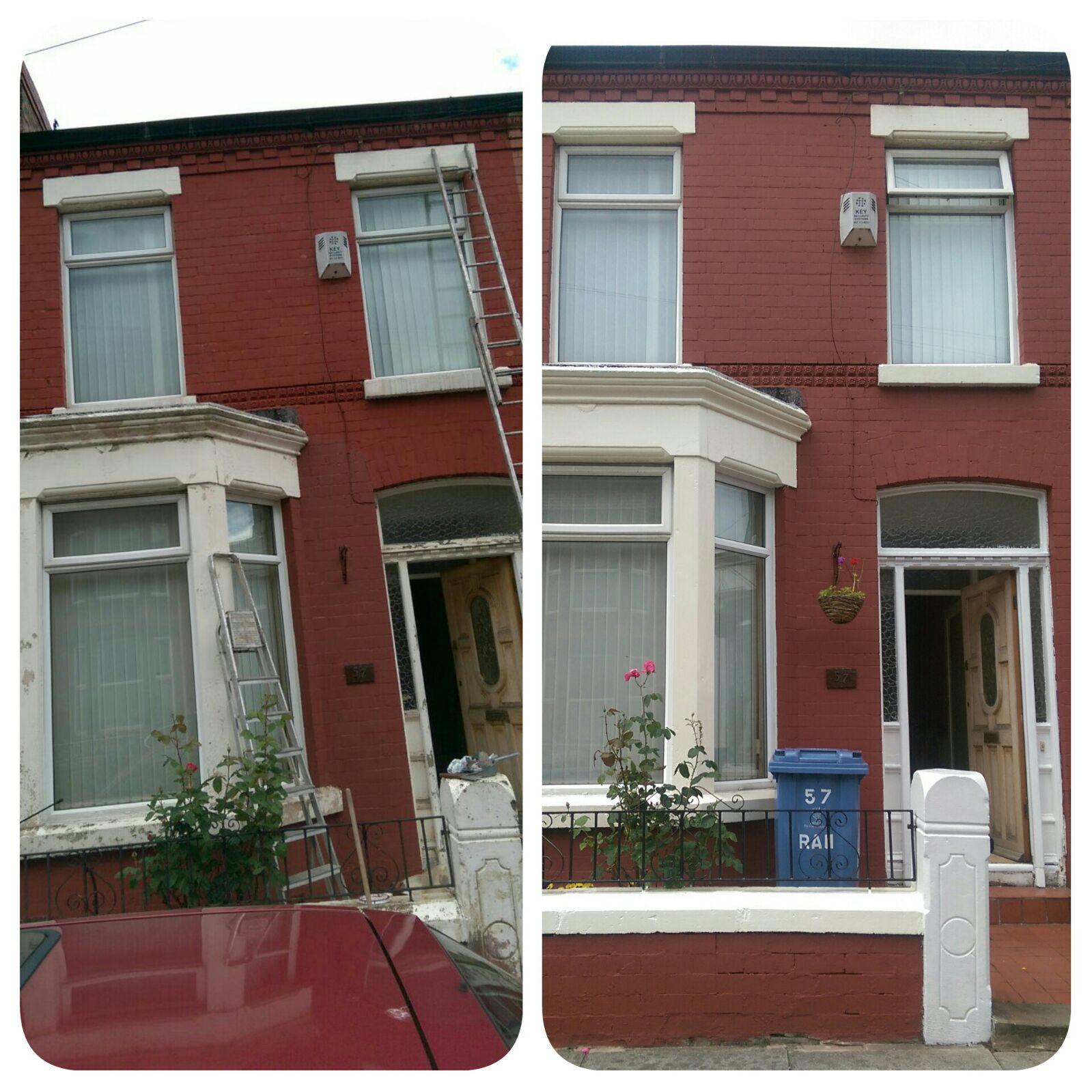 Exterior Painting — Front of House by Wavertree Roofing